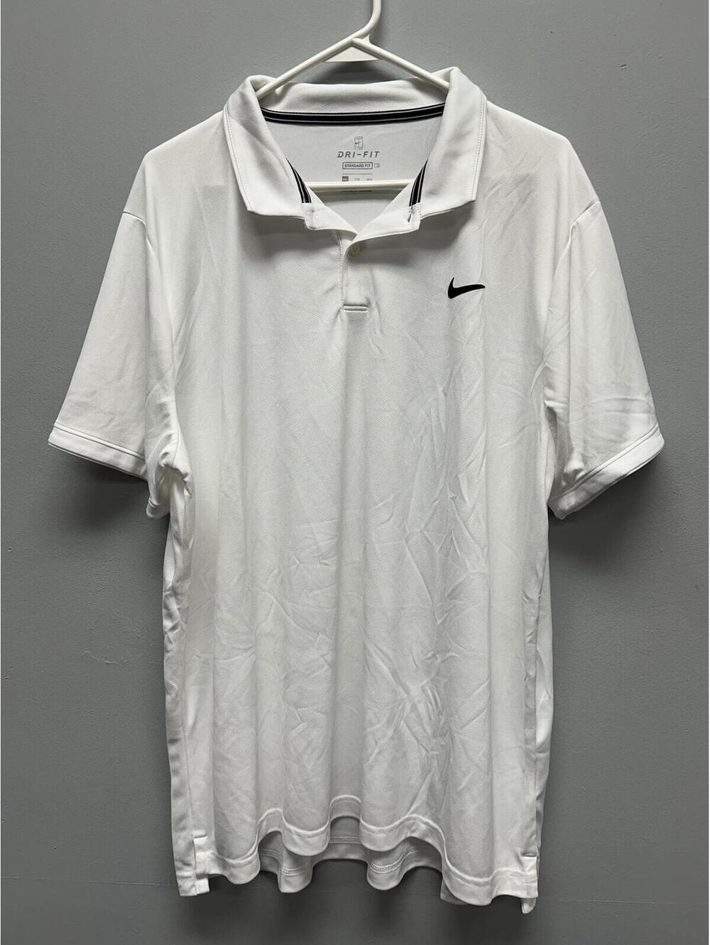 Nike Dri-FIT White Polo Shirt